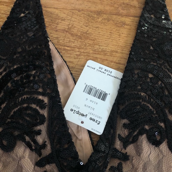 NWT Free People Night Shimmer Mini Dress - Picture 5 of 6